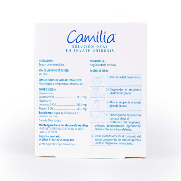 CAMILIA CAJA X 10 UNIDOSIS - Imagen 2