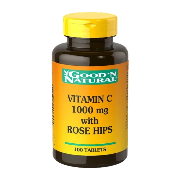 VITAMINA C WITH ROSE HIPS/100 TABS