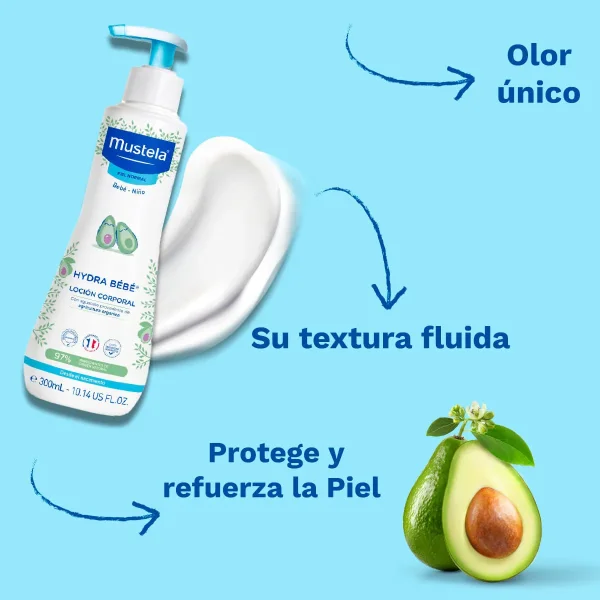 HYDRA BÉBÉ BODY 300ML MUSTELA - Image 2