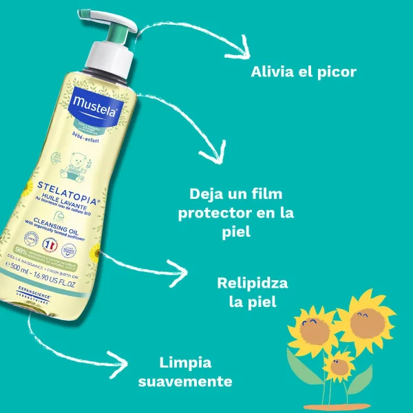ACEITE DE BAÑO STELATOPIA 500ML MUSTELA - Image 2