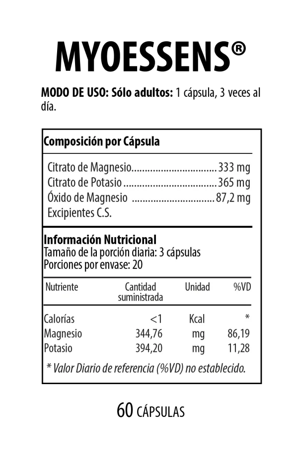 MYOESSENS FRASCO 60 CAPS NUTRABIOTICS - Image 2